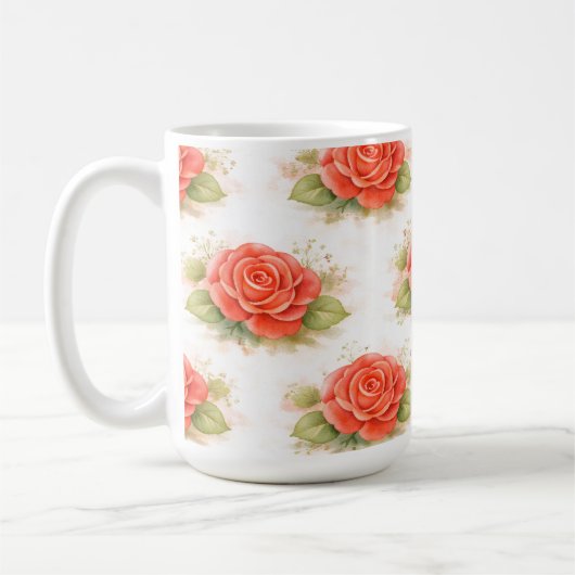 Valentine rose kaffeetasse (Links)