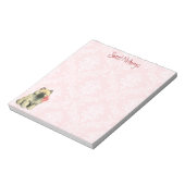 Valentine Rose Keeshond Notizblock (Rotiert)