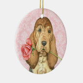 Valentine Rose Keramikornament (Rechts)