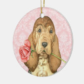 Valentine Rose Keramikornament (Links)