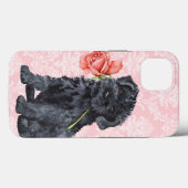 Valentine Rose Kerry Blue Terrier Case-Mate iPhone Hülle (Rückseite (Horizontal))