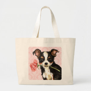 Valentine Rose Long Coat Chihuahua Jumbo Stoffbeutel
