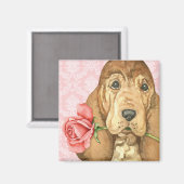 Valentine Rose Magnet (Vorderseite/Rückseite)