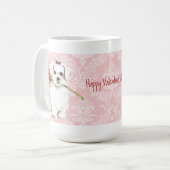 Valentine Rose Maltesisch Kaffeetasse (Vorderseite Links)