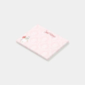 Valentine-Rose maltesisch Post-it Klebezettel (angewinkelt)