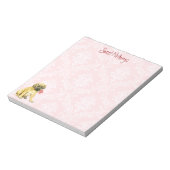 Valentine Rose Mastiff Notizblock (Rotiert)