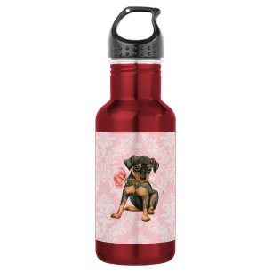 Valentine Rose Min Button Edelstahlflasche