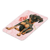 Valentine Rose Min Button Magnet (Linke Seite)