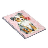 Valentine Rose Mini American Shepherd Notizblock (Rechte Seite)