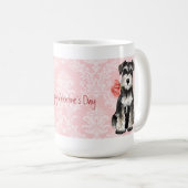 Valentine Rose Mini Schnauzer Kaffeetasse (VorderseiteRechts)