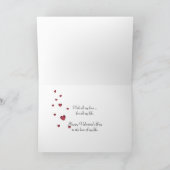 Valentine Rose mit Perlen Feiertagskarte (Innenseite)