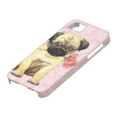 Valentine Rose Mops Case-Mate iPhone Hülle (unten)