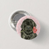 Valentine Rose Neufundland Button (Vorne & Hinten)