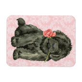 Valentine Rose Neufundland Magnet (Horizontal)