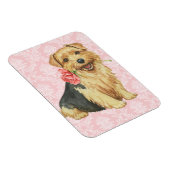 Valentine Rose Norfolk Terrier Magnet (Rechte Seite)