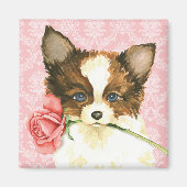 Valentine Rose Papillon Magnet (Vorne)