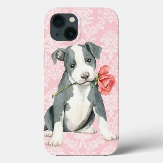 Valentine Rose Pit Bull Case-Mate iPhone Hülle (Rückseite)