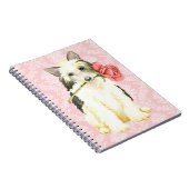 Valentine Rose Powderpuff Notizblock (Rechte Seite)