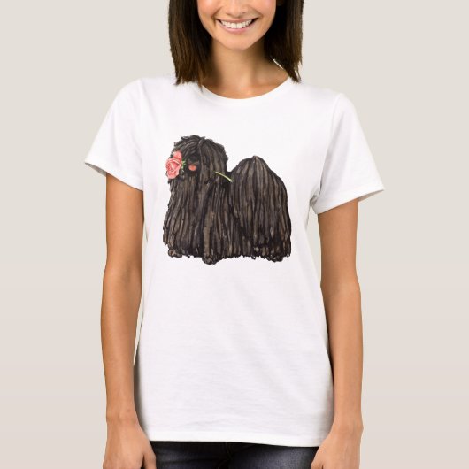 Valentine-Rose Puli T-Shirt (Vorderseite)
