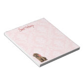 Valentine Rose Schokolade Labrador Notizblock (angewinkelt)