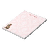 Valentine Rose Schokolade Labrador Notizblock (Rotiert)