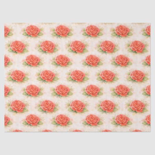 Valentine rose seidenpapier (Vorderseite)