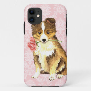 Valentine-Rose Sheltie Case-Mate iPhone Hülle
