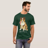 Valentine-Rose Sheltie T-Shirt (Vorne ganz)