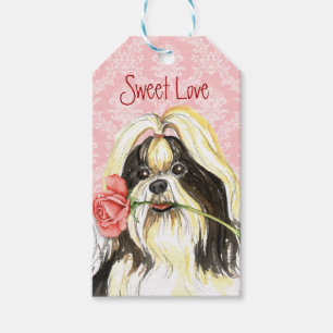 Valentine-Rose Shih Tzu Geschenkanhänger