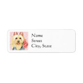 Valentine Rose Silky Terrier Label (Vorne)