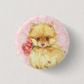 Valentine Rose Spitz Button (Vorderseite)