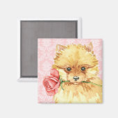 Valentine Rose Spitz Magnet (Vorderseite/Rückseite)