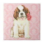Valentine Rose St. Bernard Fliese (Vorderseite)
