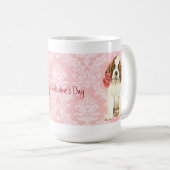 Valentine Rose St. Bernard Kaffeetasse (VorderseiteRechts)