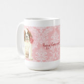 Valentine Rose St. Bernard Kaffeetasse (Vorderseite Links)