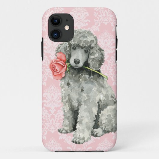 Valentine Rose Standard Poodle Case-Mate iPhone Hülle (Rückseite)