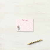 Valentine Rose Standard Poodle Post-it Klebezettel (Auf Schreibtisch)
