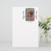 Valentine Rose Stationery Briefpapier (Stehend Vorderseite)