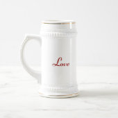 Valentine Rose Stein Bierglas (Links)
