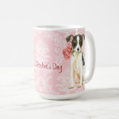 Valentine Rose Toy Fox Terrier Kaffeetasse (VorderseiteRechts)