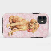 Valentine Rose Vizsla Case-Mate iPhone Hülle (Rückseite (Horizontal))