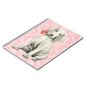Valentine Rose Weimaraner Notizblock (Linke Seite)