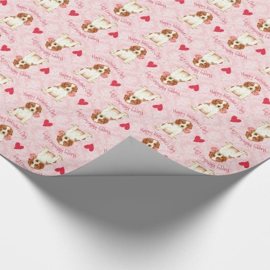Valentine Rose Welshie Geschenkpapier (Ecke)