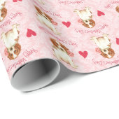 Valentine Rose Welshie Geschenkpapier (Rolleneckpunkt)