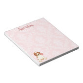 Valentine Rose Welshie Notizblock (angewinkelt)