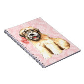Valentine Rose Wheaten Notizblock (Rechte Seite)