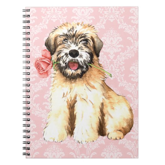 Valentine Rose Wheaten Notizblock (Vorderseite)