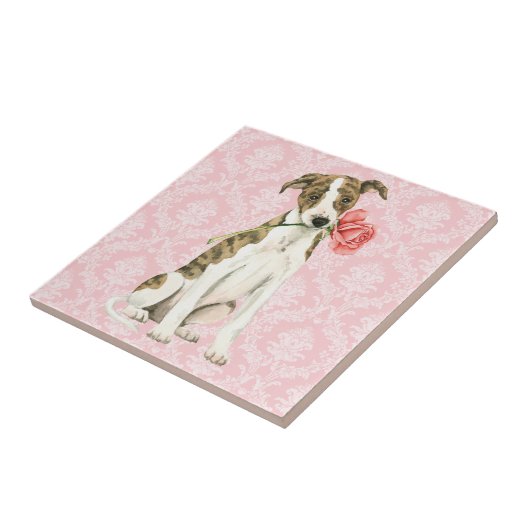 Valentine Rose Whippet Fliese (Seite)