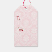 Valentine Rose Whippet Geschenkanhänger (Rückseite)