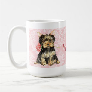 Valentine Rose Yorkie Kaffeetasse
